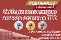 Белогорцев приглашают собрать коллекцию знаков отличия ГТО