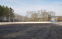 В Серышево заканчивают работы по обустройству хоккейной площадки