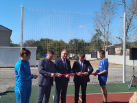 Современный пришкольный стадион открыли в селе Поярково