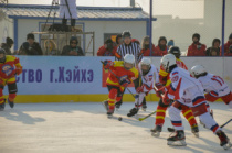 14 шайб забросили в ворота китайской команды наши хоккеисты во время международного товарищеского матча на Амуре